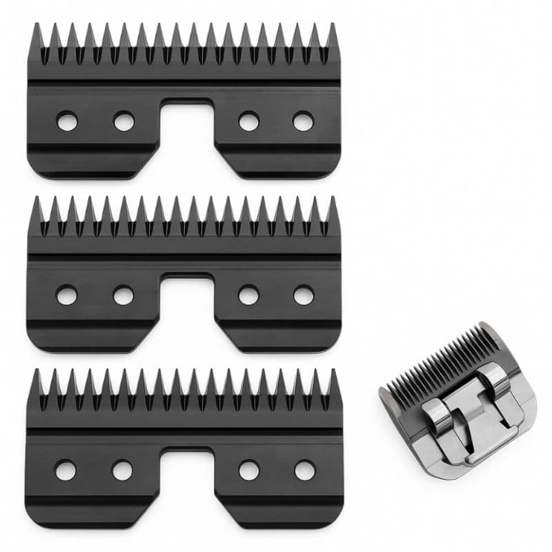 Kit 3 Laminas Cerâmica 3f 4f 5f 7f 10 30 Compatível P/ Máquinas De Tosa 18 Dentes