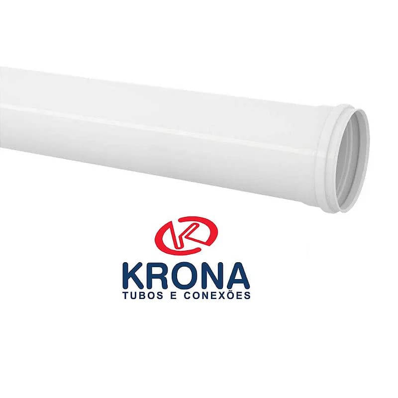 TUBO CANO PVC 200mm Krona 1 METRO DE COMPRIMENTO