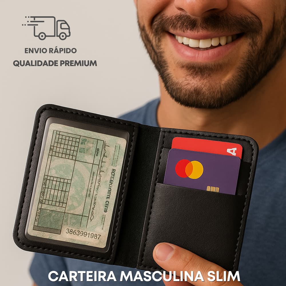 carteira/carteira masculina/carteira slim personalizada