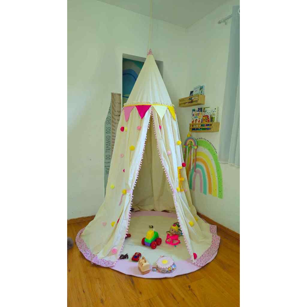 Cabaninha de Teto e Cantinho da Leitura personalizável/Cabaninha de Brincar/Dossel cama bebê e criança