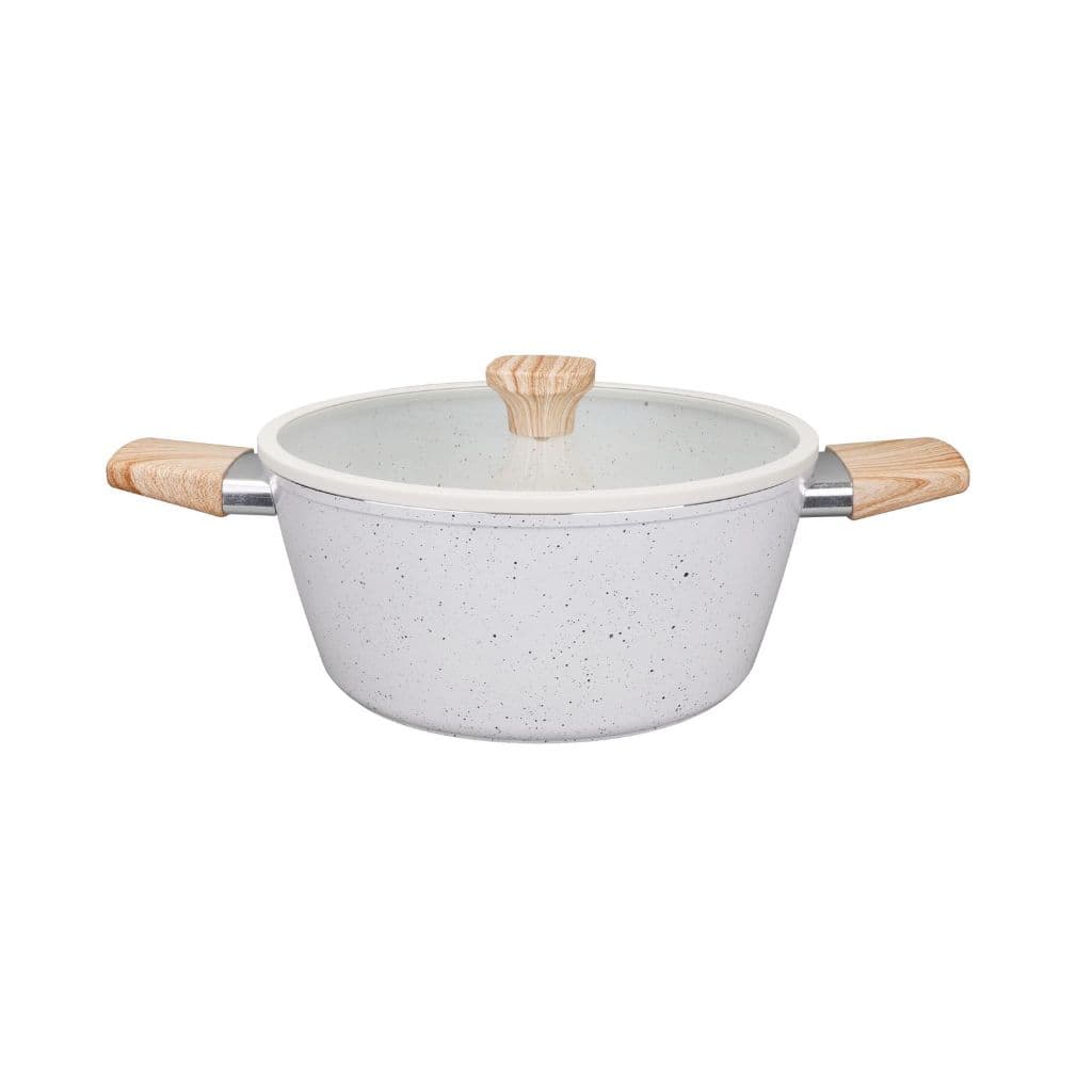 Panela Cacarola 20CM Ceramica Antiaderente Com Tampa Baccani