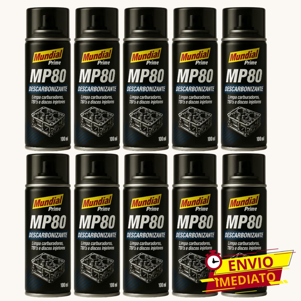 Kit 10 Descarbonizante Spray Limpa Motor Carburador TBI Bico injetor 100ml