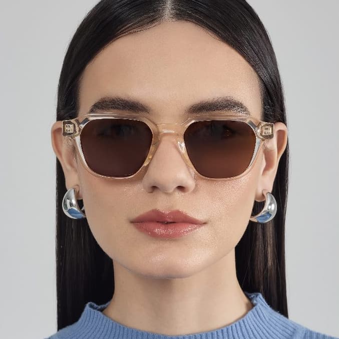 【Betsy】Óculos de Sol Feminino Unissex Quadrado Y2K Estilo Retrô Armação Grossa Lente UV400