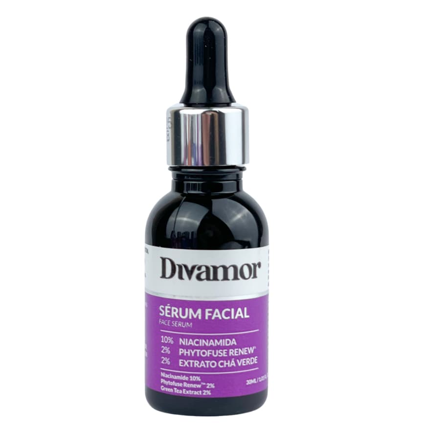 Sérum Pele Oleosa: Niacinamida 10% + Phytofuse Renew 2% + Extrato Chá Verde 2%