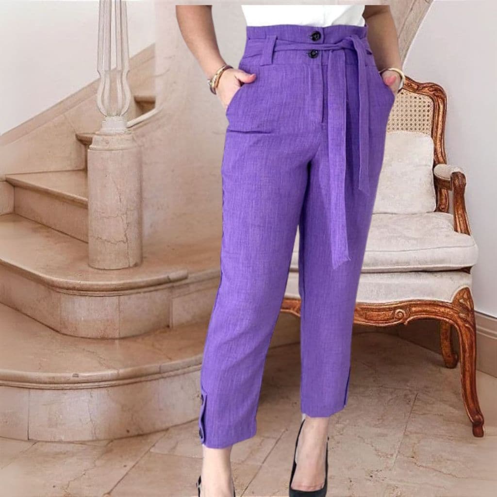 Calça Social Pantacourt Sexi Feminina Cintura Alta  Casual e Social Plus zise Variedade de cores Tendência 2026
