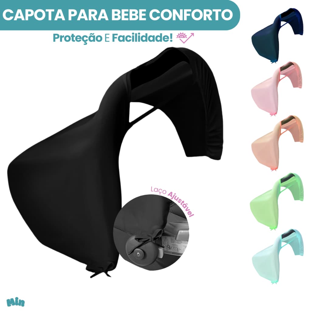 Capota Para Bebê Conforto Protetora Solar Menina Menino