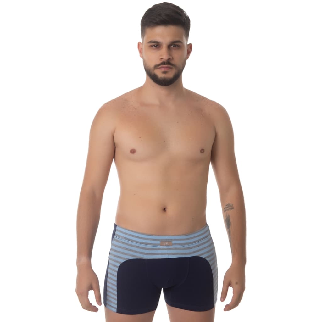 Cueca Boxer Adulto de Algodão-  Confortável e Não Enrola Nas Pernas