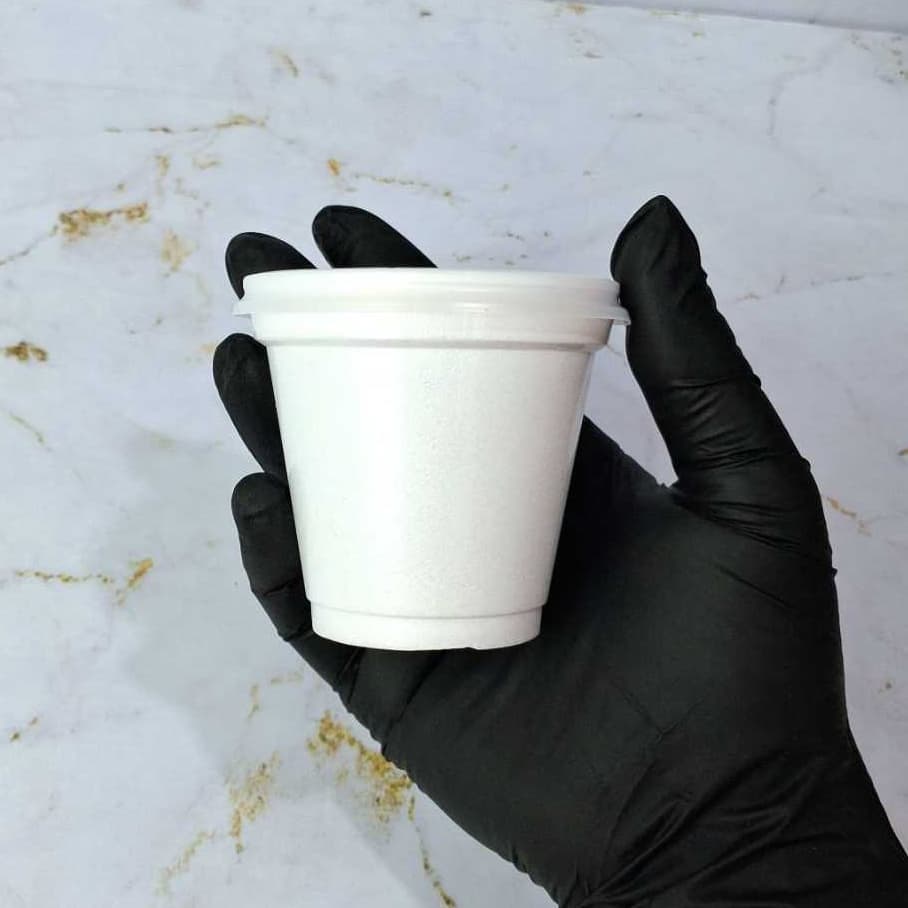 Copo 120ml Térmico de Isopor Com ou Sem Tampa Plástica para Delivery