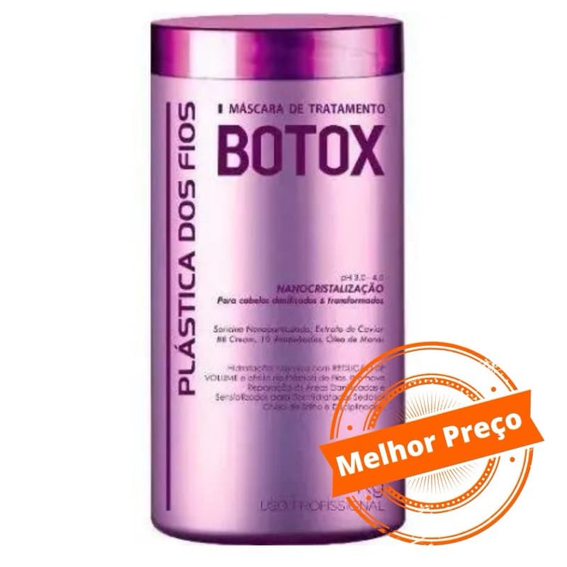 B0T0X Plástica dos Fios Alisamento e Redutor de Volume Capilar 1Kg