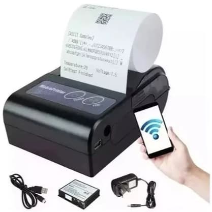 Mini Impressora Via Bluetooth Portátil Térmica 58mm Compatível Com Androide