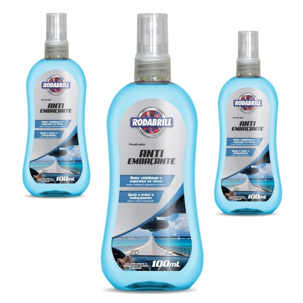 Limpa Vidros Antiembaçante Vitrill 100ML Rodabrill