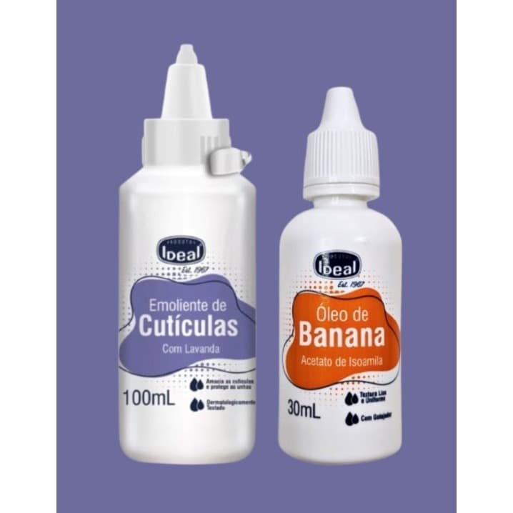 Kit Ideal 2 Produtos 1 Amolecedor De Cutículas Lavanda + 1 Óleo De Banana 30ml