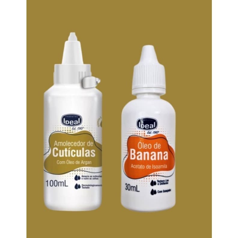Kit Ideal 2 Produtos 1 Amolecedor De Cutículas Argan + 1 Óleo De Banana 30ml