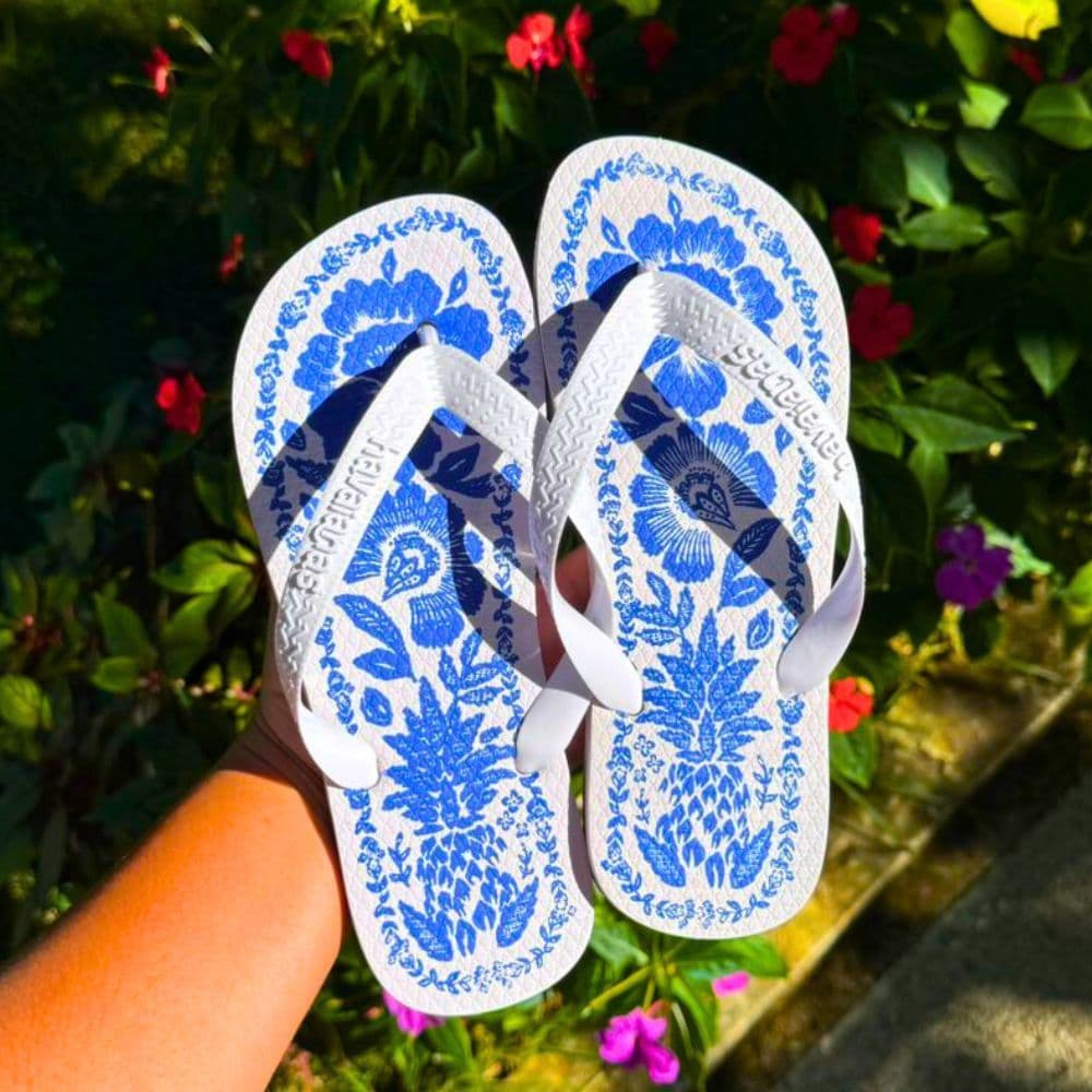 Chinelo Feminino Estampado e Versátil Para Qualquer Ocasião Tira Grossa