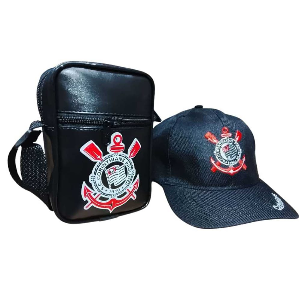 KIT BONÉ DO CORINTHIANS MAIS BAG DO LADO, UNISSEX