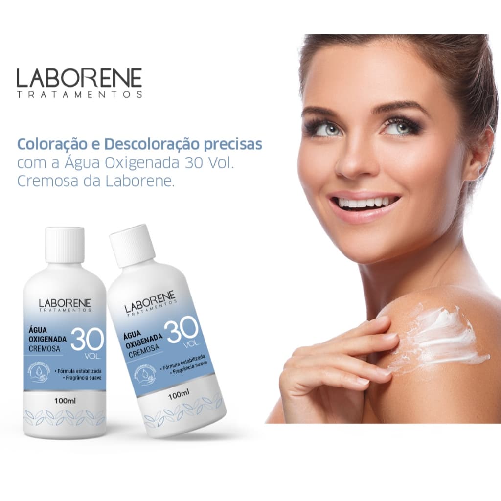 Kit com 3 Água Oxigenadas Cremosa 30VL 100mL