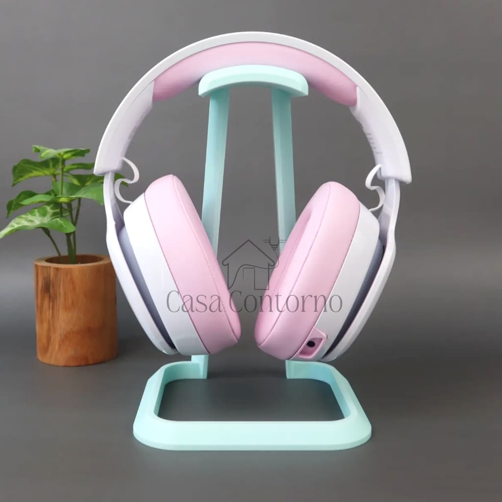 Suporte de Fone de Ouvido Gamer Feminino Organizador de Headset, Design Fofo, Moderno e Minimalista