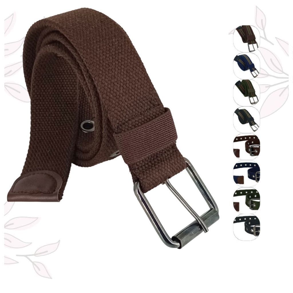 Cinto Masculino Têxtil Reforçado com Fivela Metálica Estampado Resistente