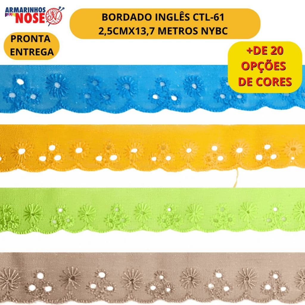 Bordado Inglês Ctl-61 2.5cmx13.7 Metros NYBC