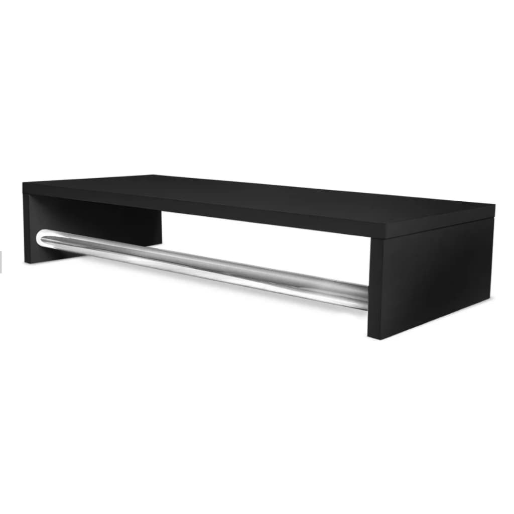 Cabideiro De Parede Para Roupas Arara De Closet Quarto Preto/Branco
