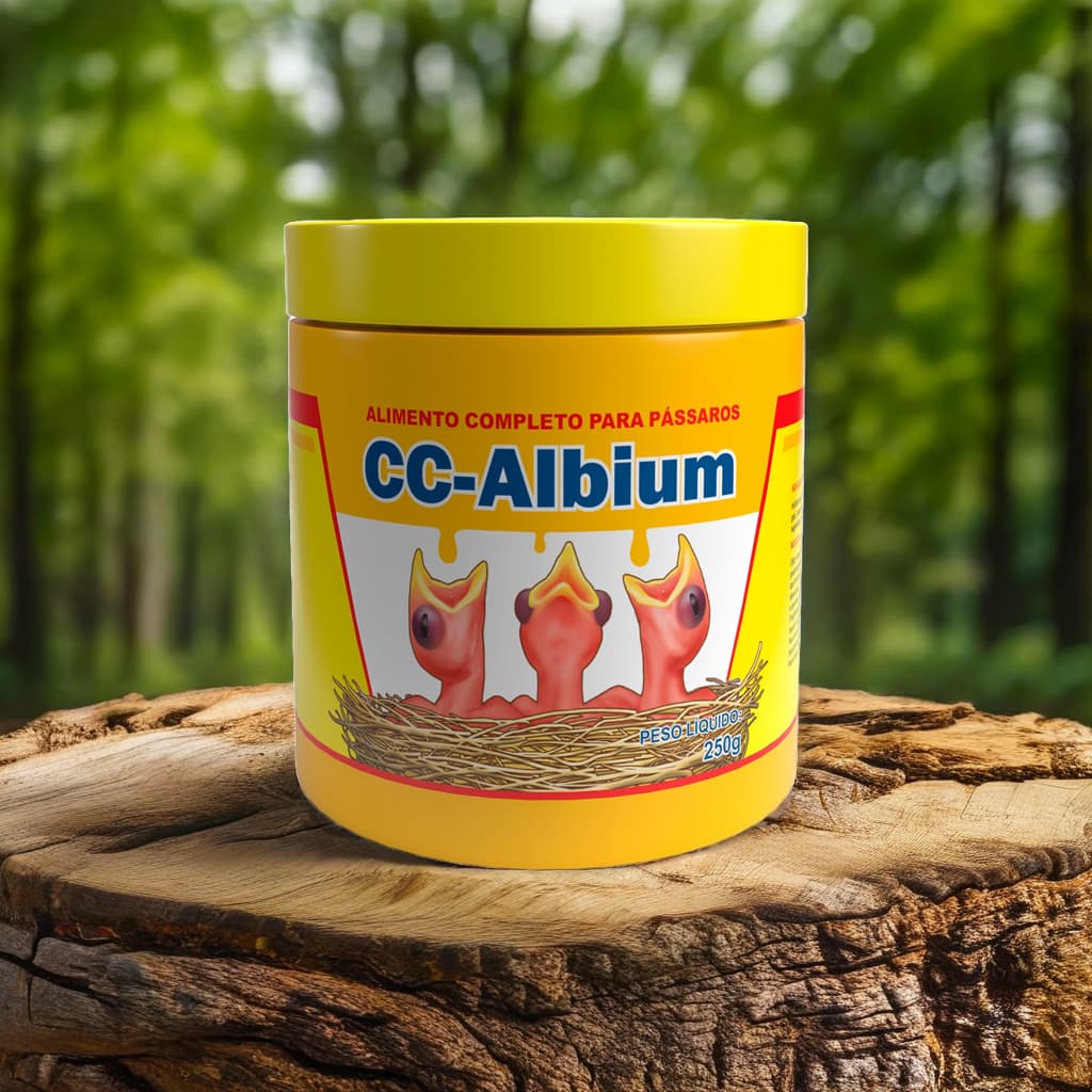 Papinha CC Albium Biotron 250g Original - Alimento Para Filhotes de Pássaros