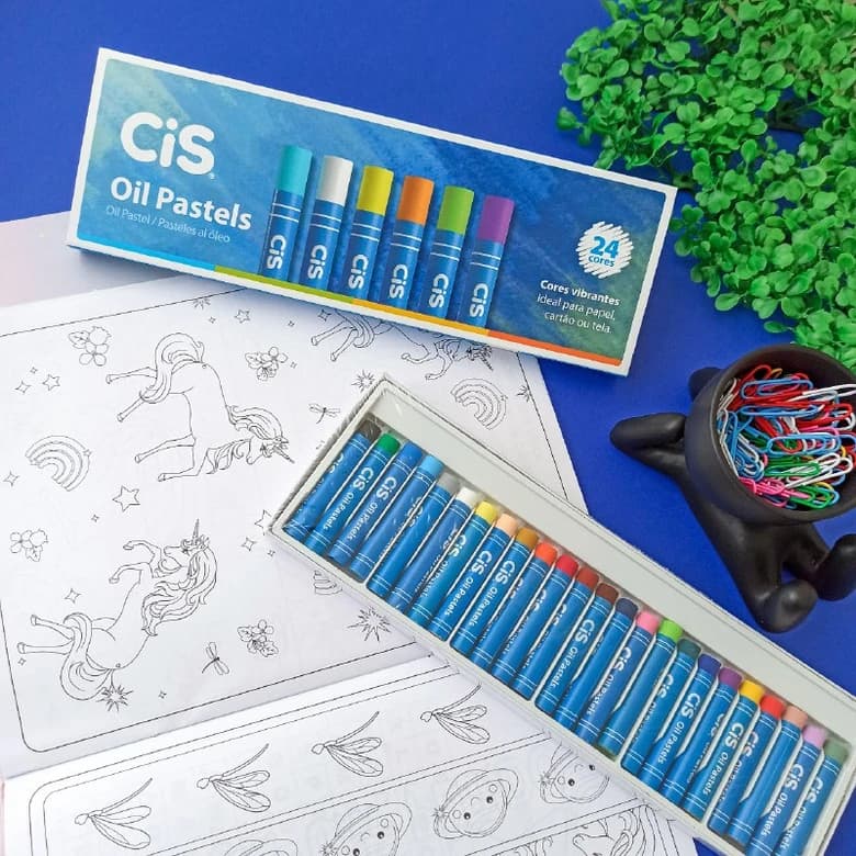 Cis Oil Pastels c/24 Cores - Giz Pastel oleoso