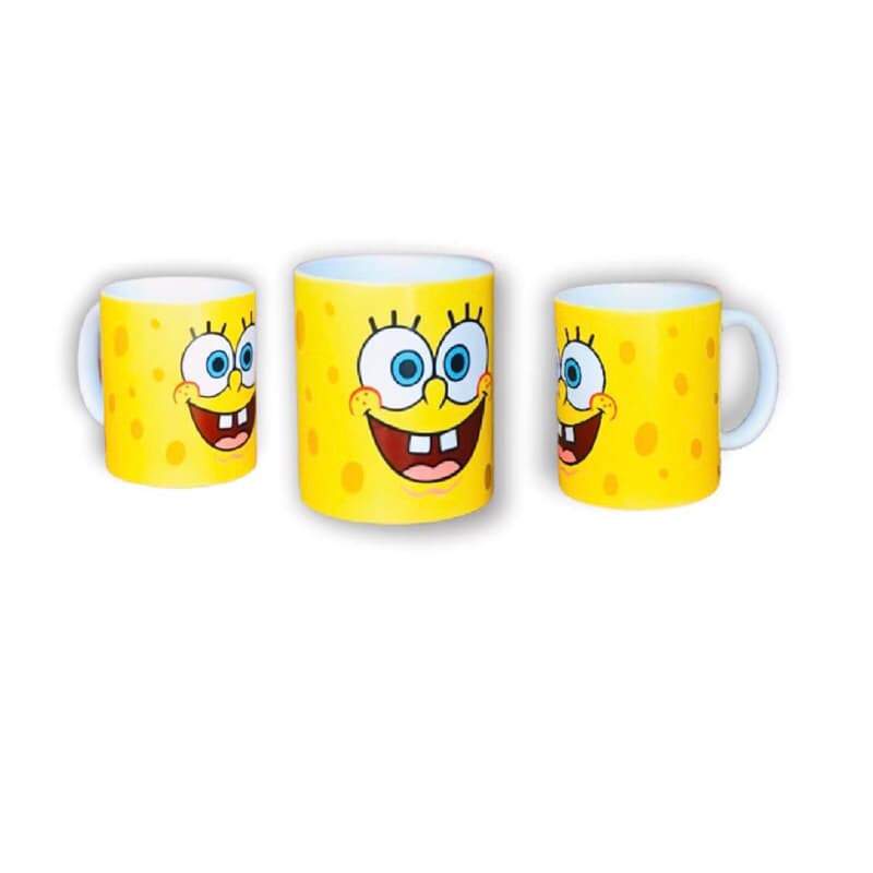Caneca Personalizada Bob Esponja Amarela com Nome