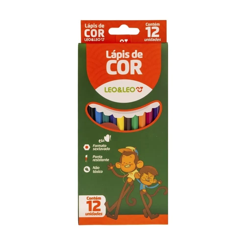 Kit Lápis De Cor 12 Cores