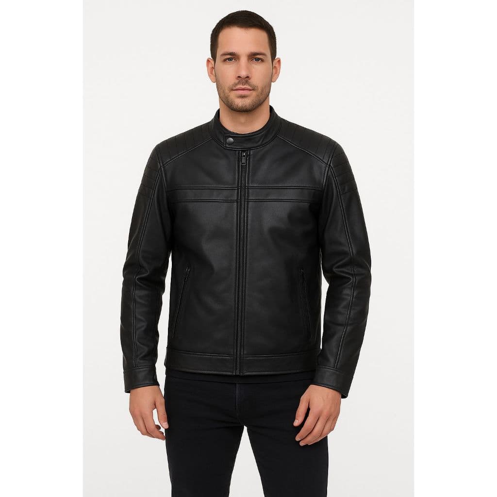 jaqueta couro masculina forrada promoção