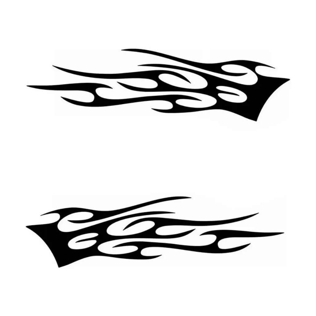 Par Adesivo Faixa Lateral Tuning Tribal Personalizado Carro