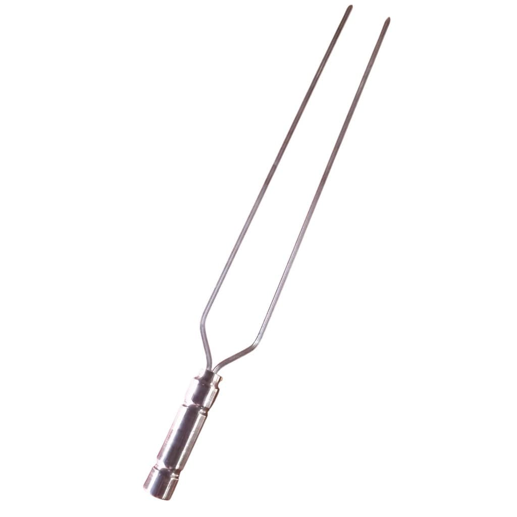 Espeto duplo de Alumínio 40 cm (churrasqueira) Churrasco