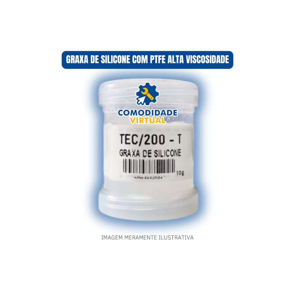 Graxa De Silicone Para Engrenagem Plastica e metal Tec-200 T 10g