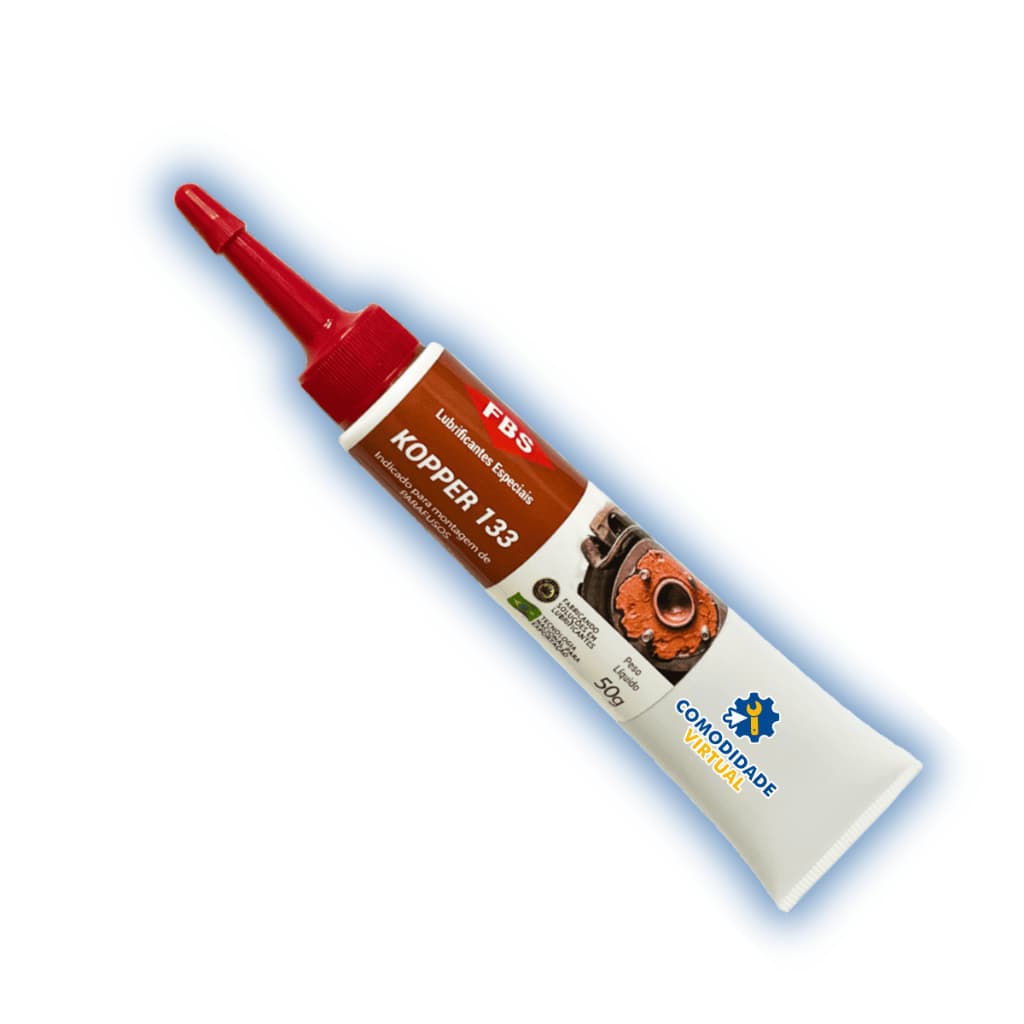 Graxa de Cobre Lubrificante Pasta Cobreada Para Montagem de Parafusos - Kopper 133 50g