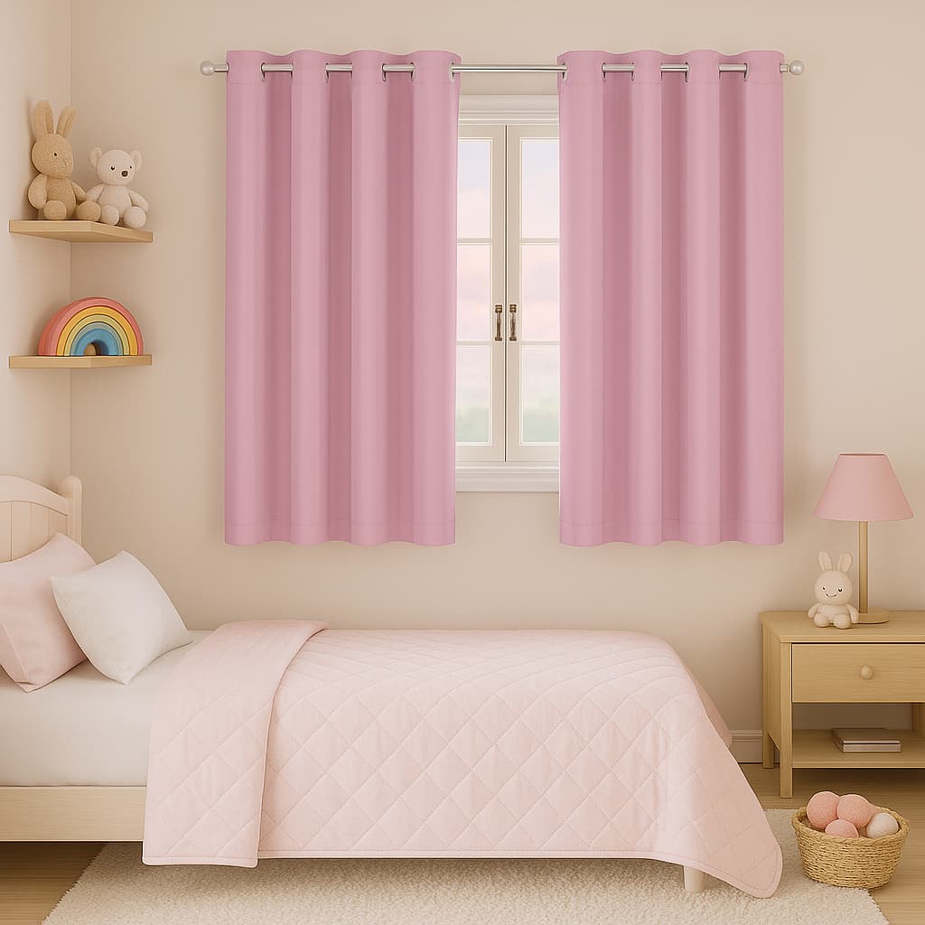Cortina Quarto Infantil Tecido Oxford 2,20 x 1,40 Antialérgico Cortina Para Quarto Menina e Menino