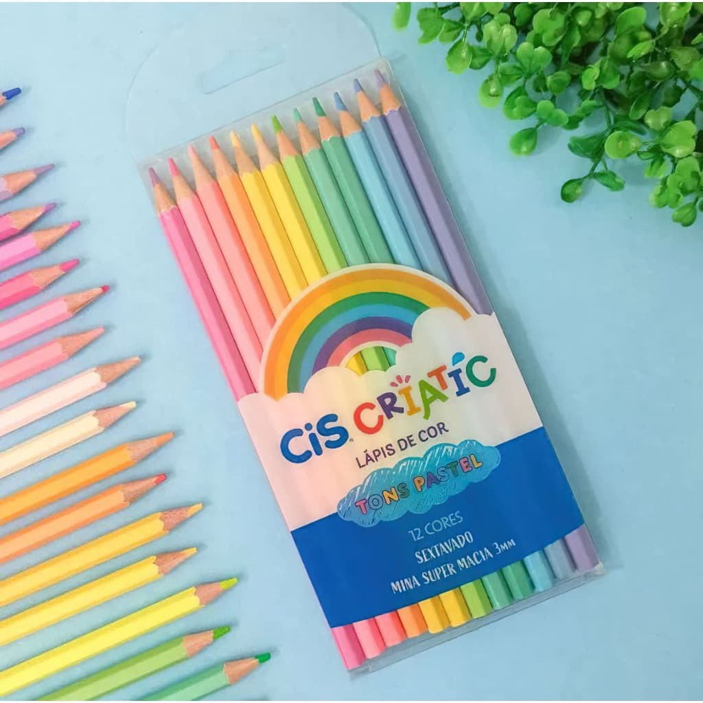 Lápis de Cor Cis Criatic Pastel C/12 Cores