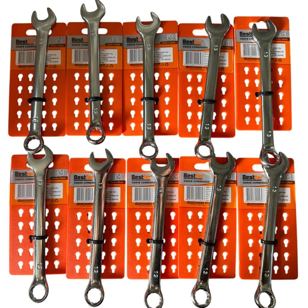 KIT 10 CHAVE COMBINADA 13mm ATACADO.