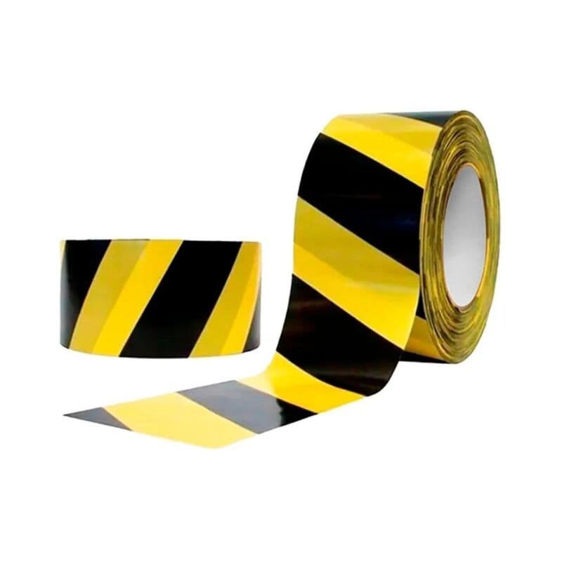 Fita Zebrada Amarela e Preta 70mm x 200m Fitar