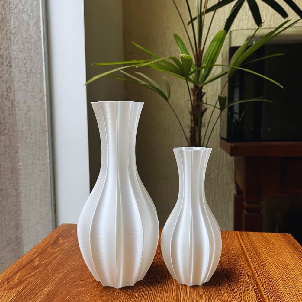 Kit 2 Vasos Decorativos Detalhe Decoração Sala Mesa Enfeite