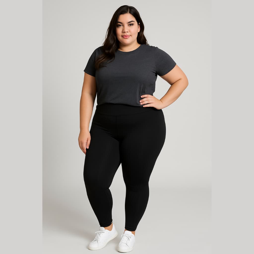 Calça Legging Grossa Plus Size Cintura Alta Calça Leg Calça Feminina Calça Treino Calça Academia Dia a Dia