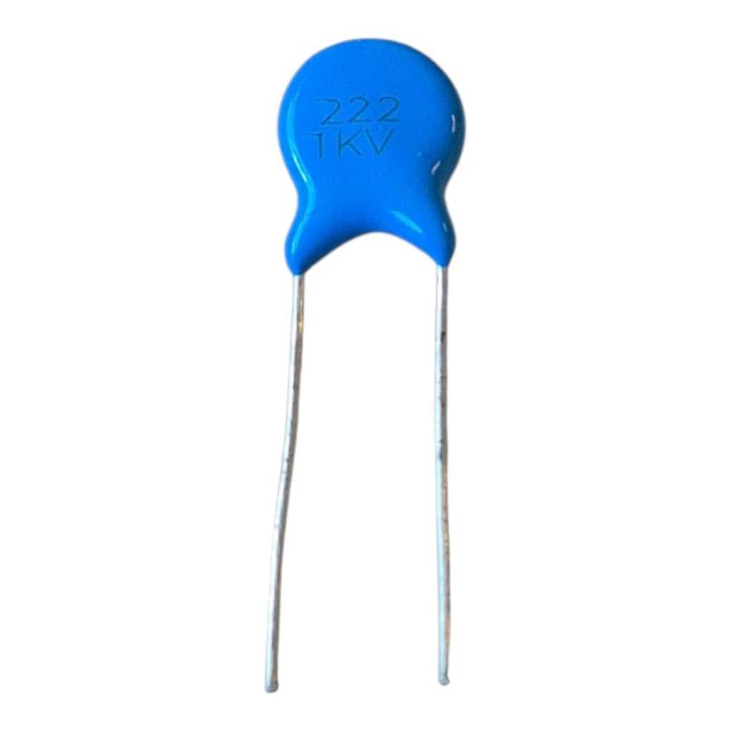 Capacitor Ceramico Disco 2k2/1kv 20% P:5,0mm Fitado Kit Com 100