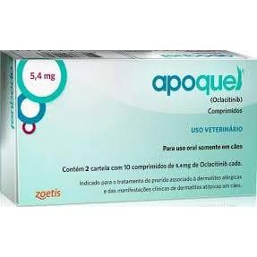 Apoquel 5,4 mg Antialérgico para Cachorro 20 Comprimidos