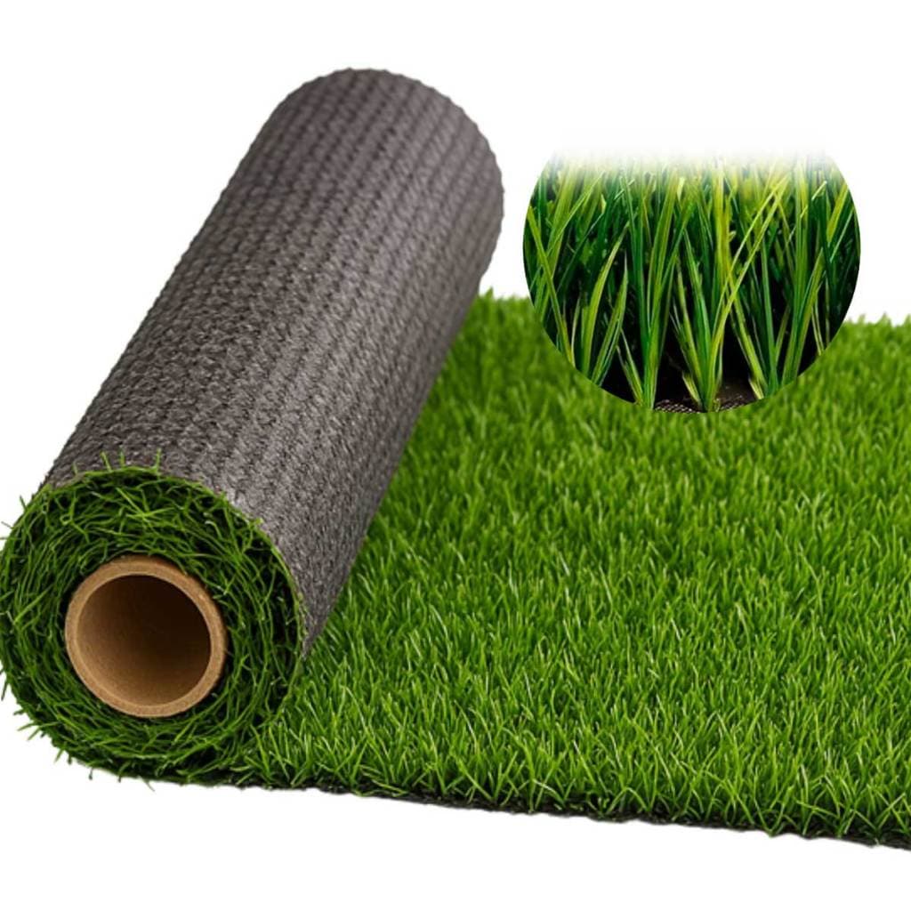 Grama Sintetica Euro Garden 22mm Bicolor Semelhante Natural 1mx0,50m  Peça Separada ou Rolo Contínuo
