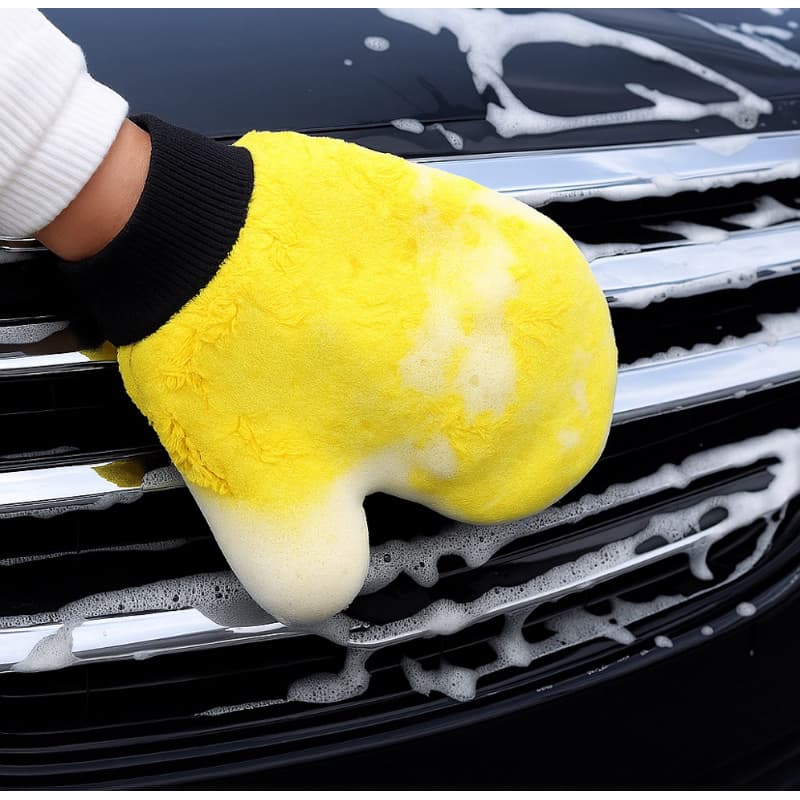 Luva De Veludo Automotiva Para Limpeza E Polimento Sem Riscos