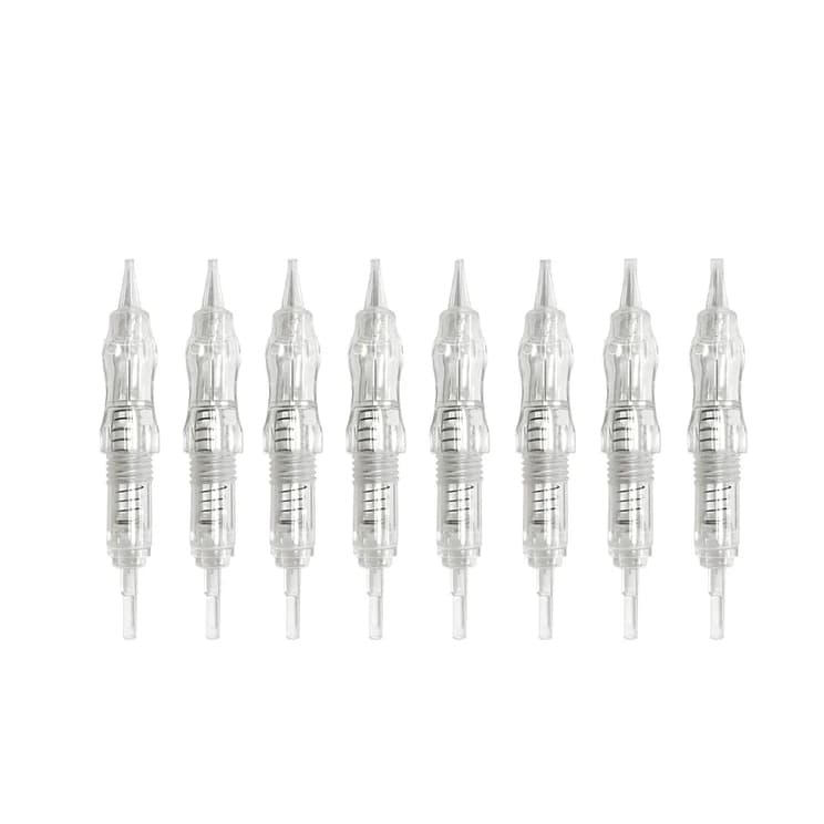 10 Agulhas easy click 1RL 0.30mm ou 3RL de Rosca para dermografo