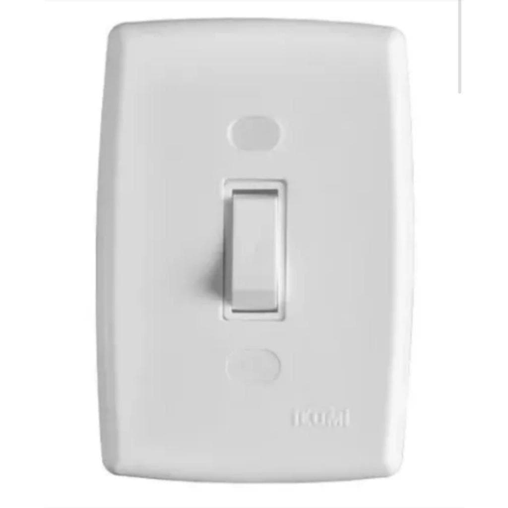 10 un interruptor simples 1 tecla 10a Completa linha safira ILUME atacado.