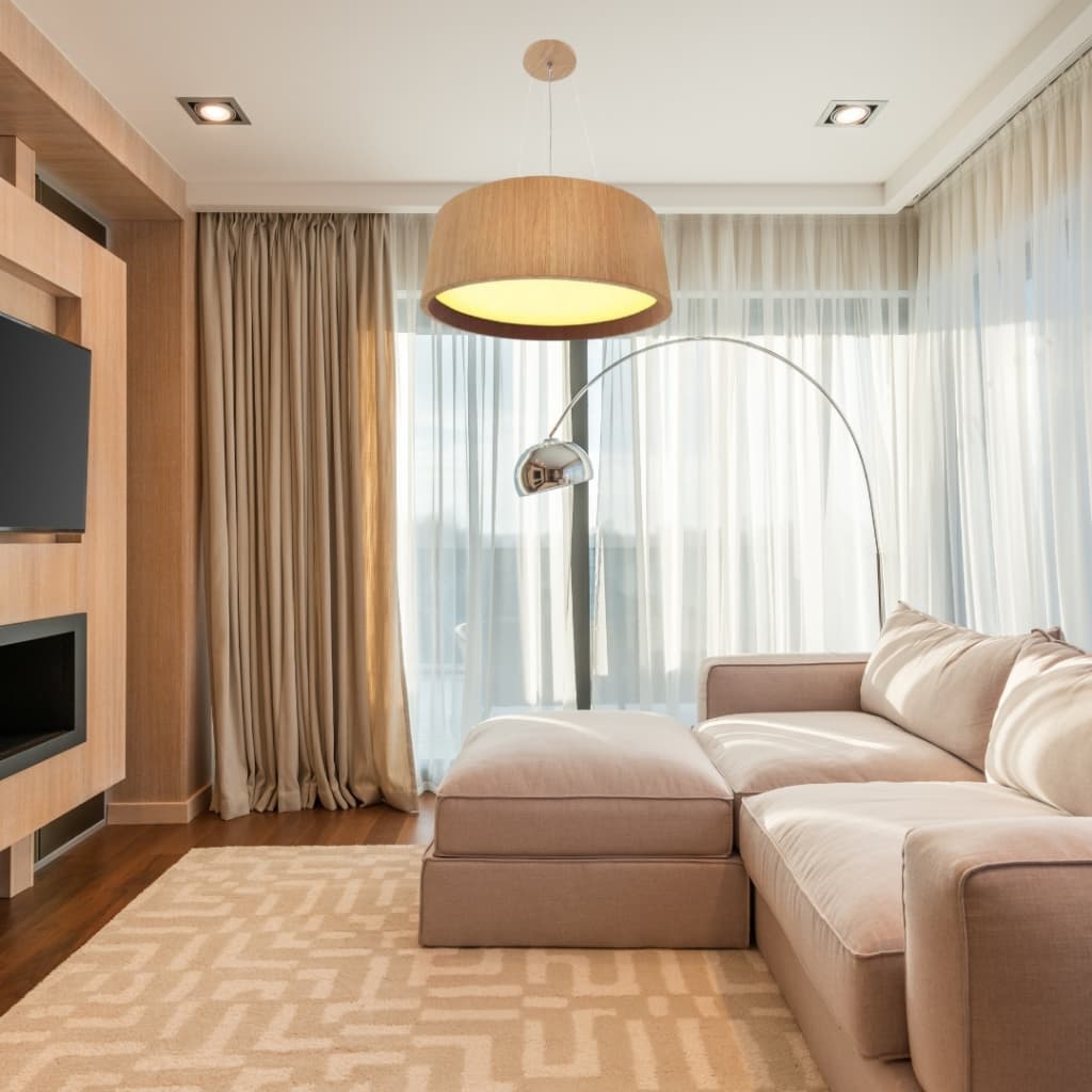 Pendente Madeira Redondo Freijó 30cm Para 2 Lâmpadas E27 Lustre Suspenso Moderno Teto