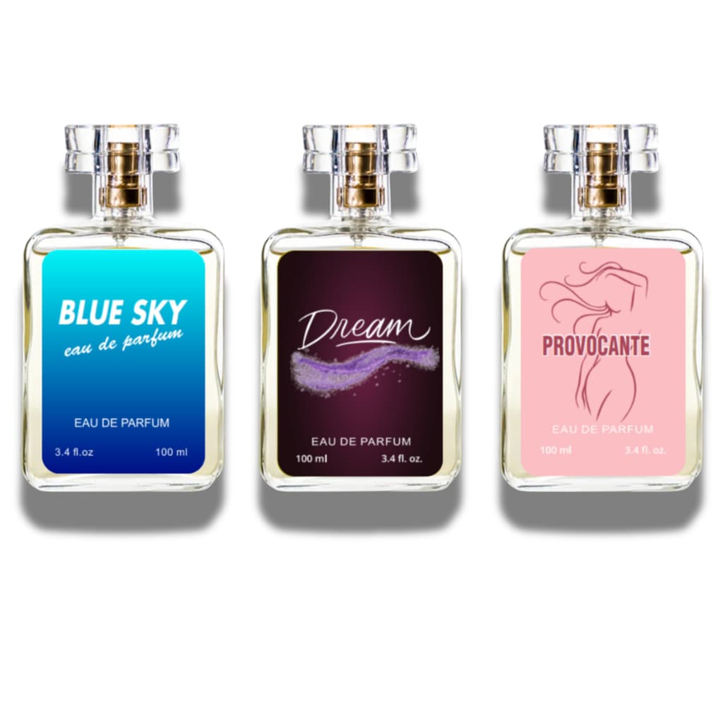 Kit 03 Perfumes Femininos 100ml Ref Importada