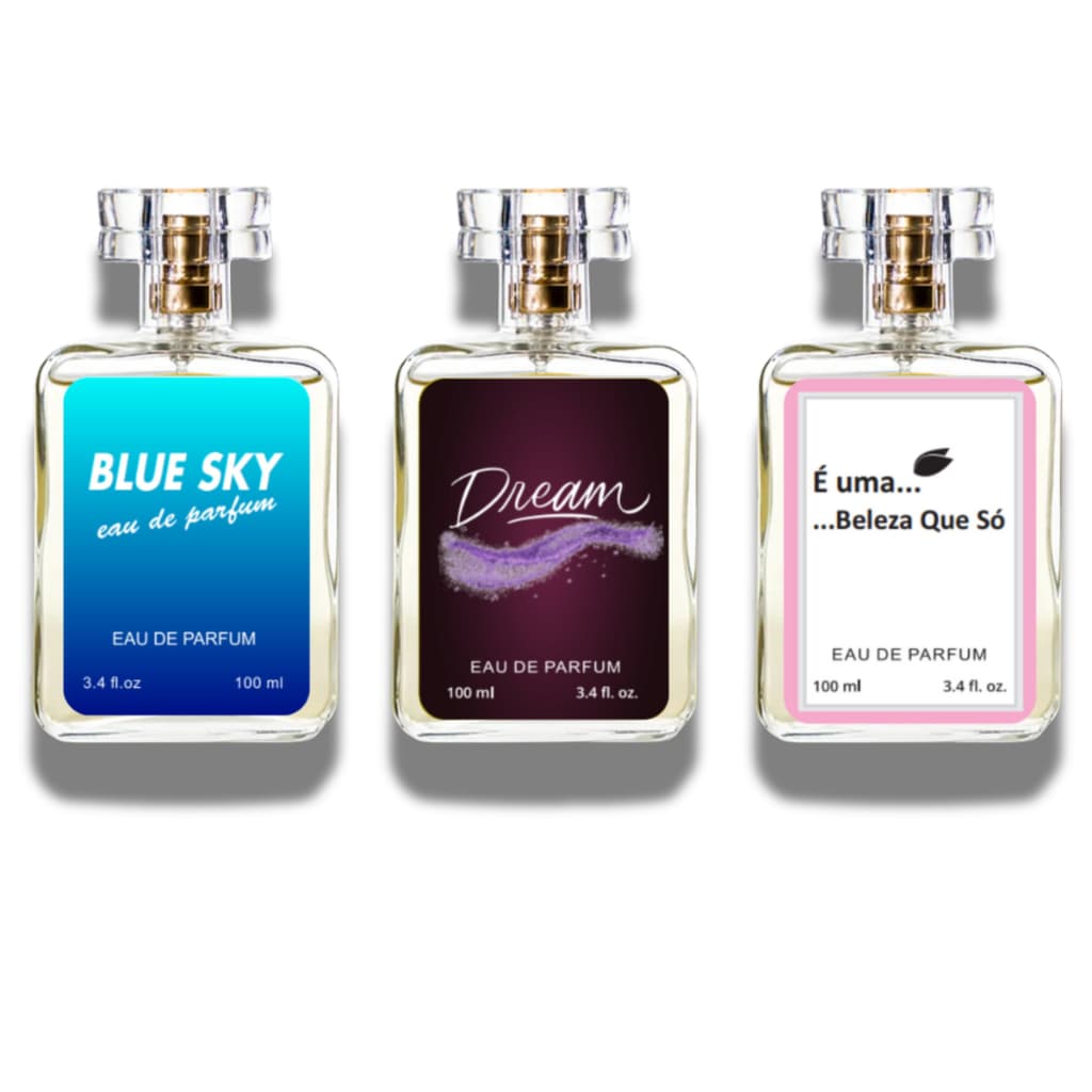 Kit 03 Perfumes Femininos 100ml Ref Importada