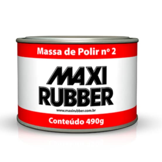 MASSA DE POLIR N2 490 GRAMAS MAXI RUBBER