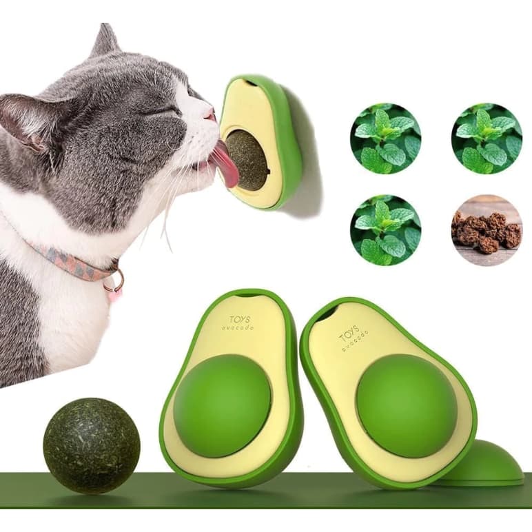 Abacate De Brinquedo Para Gatos Com Catnip Erva Gato Natural
